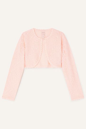 Monsoon Pink Lace Cardigan