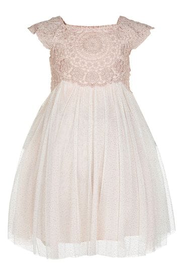 Buy Monsoon Pink Baby Estella Sparkle Dress from the Next UK online shop