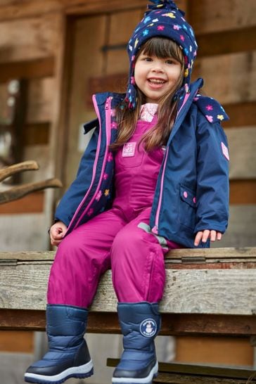 Buy JoJo Maman B b Berry Waterproof Fleece Lined Dungarees from