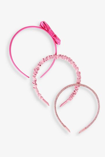 JoJo Maman Bébé Pink 3-Pack Headbands