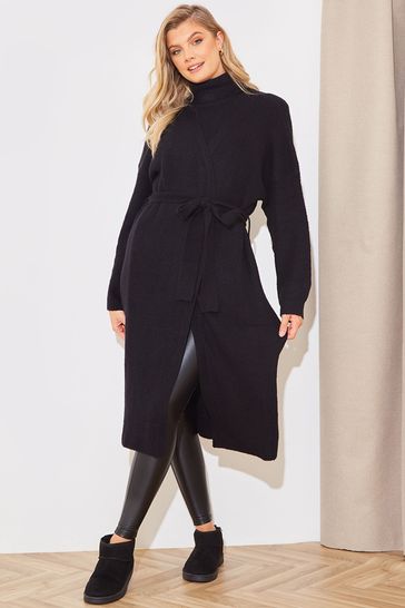 Maxi belted deals cardigan