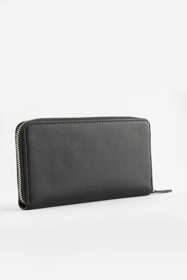 Large leather shop coin purse