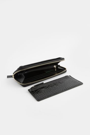 Black zip clearance purse