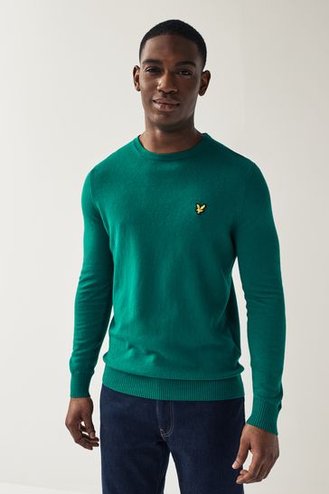 Lyle & Scott Crew-Neck Cotton Merino Jumper