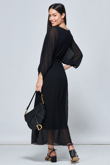 Jolie moi pleated sales dress