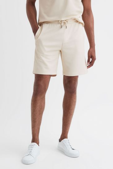 Buy Reiss Ecru Malin Slim Fit Drawstring Shorts from Next Luxembourg