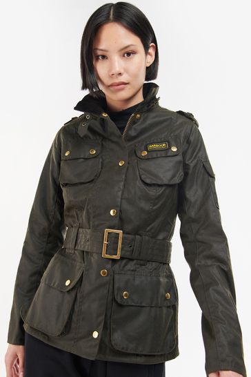 Barbour biker style jacket deals
