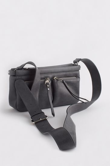 Grey cross body bag shop