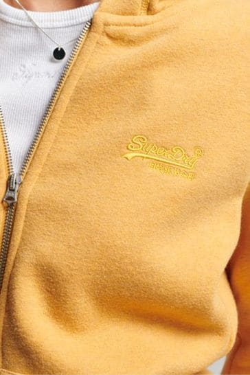 Buy Superdry Yellow Vintage Logo Embroidered Zip Hoodie from Next