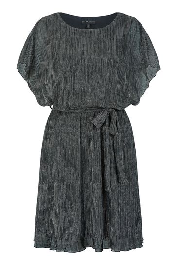 Buy Mela Black Sparkle Kimono Sleeve Skater Dress from Next Luxembourg
