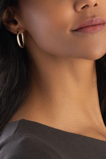 Buy Beaverbrooks 9ct Gold Hoop Earrings from the Next UK online shop