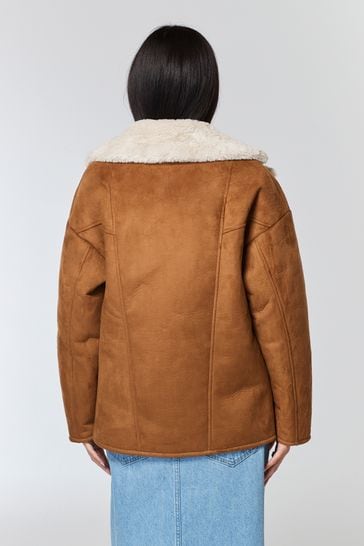 Next shearling jacket shop