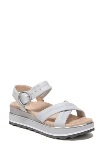 Buy Vionic Grey Reyna Suede Leather Sandals from Next Ireland