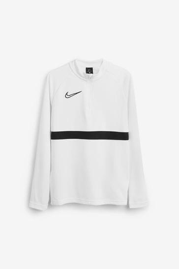 Nike White Dri-FIT Academy Drill Top