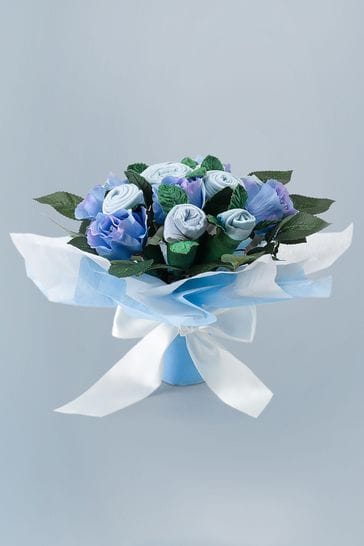 Babyblooms Blue New Baby Clothes Bouquet Gift