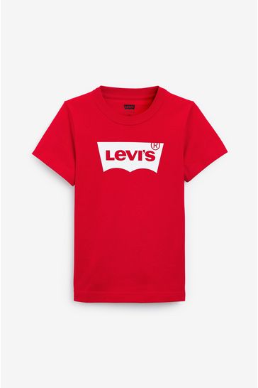 ® Levi's camiseta roja de manga corta Batwing