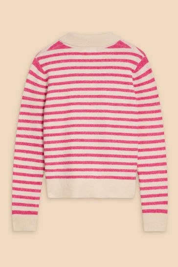 White stuff on sale pink cardigan