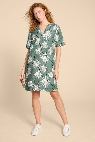 White stuff on sale green dress