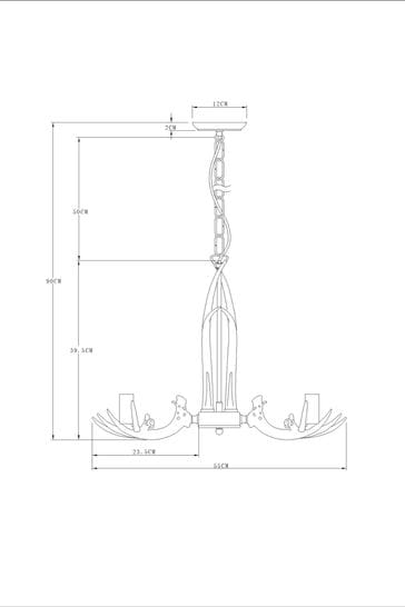 Next antler cheap light fitting