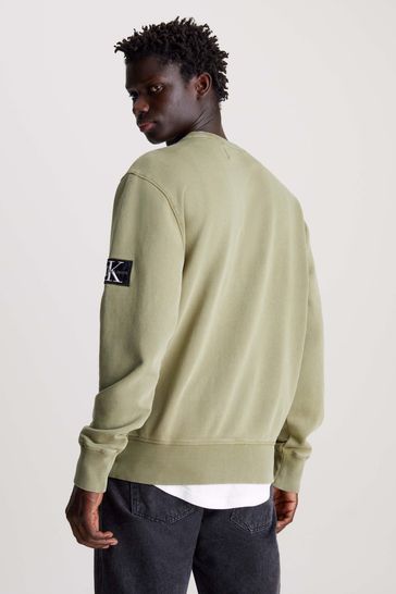 Buy Calvin Klein Green Badge Crew Neck Jumper from Next Poland