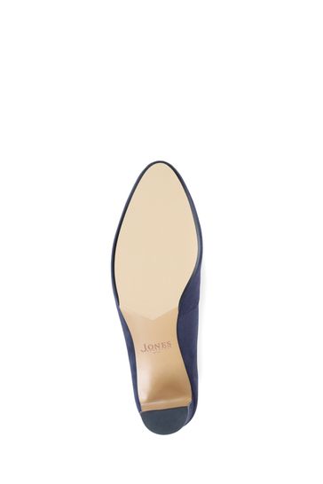 Jones Bootmaker Blue Zoey Leather Court Shoes