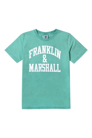 Franklin & Marshall Green Vintage Arch T-Shirt