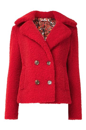 Buy Joe Browns Red Cosy and Cute Teddy Jacket from Next Luxembourg