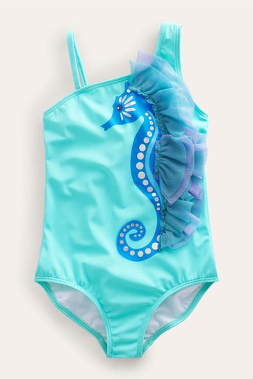 Boden Green Seahorse Swimsuit