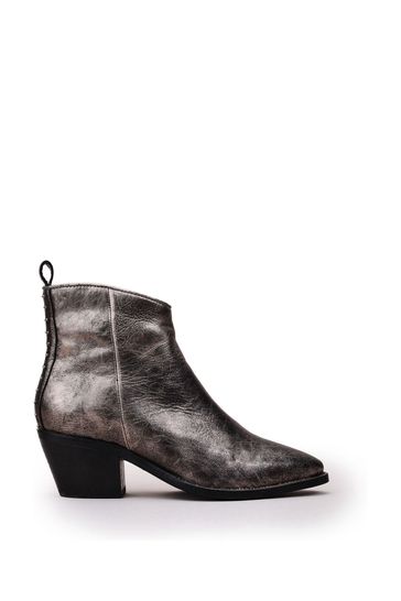 Moda In Pelle Metallic Western Boots