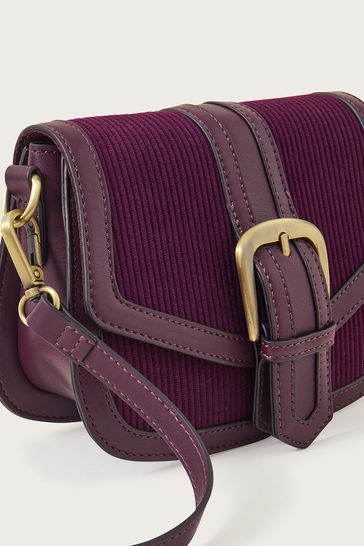 Buy Monsoon Purple Cord Saddle Cross Body Bag from Next Netherlands