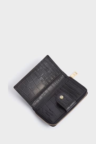 Buy Osprey London Carla Zip Around Croc Leather Purse from Next Qatar