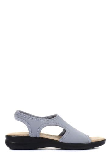 Pavers Grey Ladies Stretch Sandals