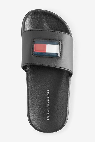 Black tommy best sale hilfiger sliders