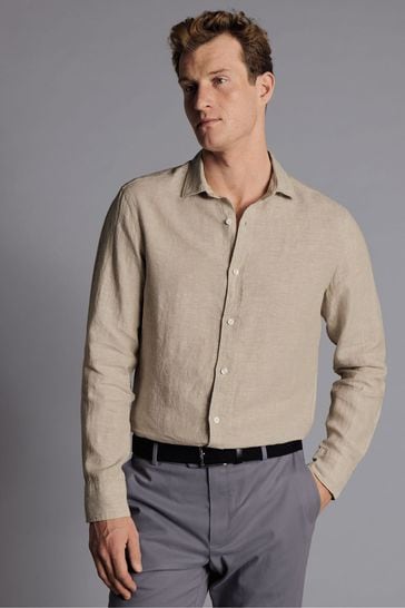 Charles Tyrwhitt Natural Packable Rainfoil Shirt
