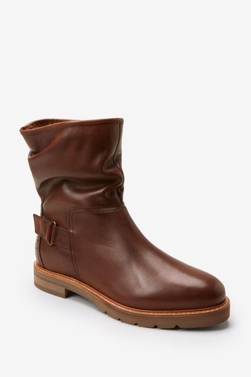 Buy Tan Brown Extra Wide Fit Forever Comfort Leather Weekend Ankle Boots from Next Netherlands