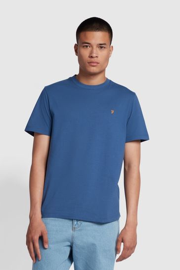 Buy Farah Danny Short Sleeve Brown T Shirt from Next USA