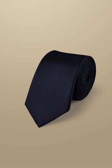 Charles Tyrwhitt Dark blue Silk Stain Resist Slim Tie