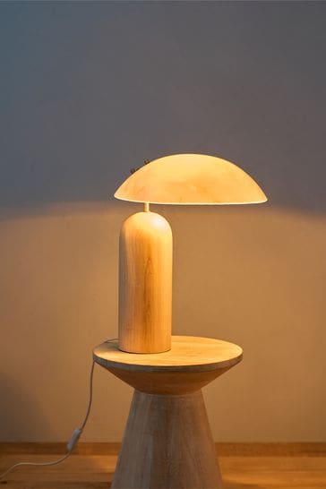 French Connection Wood Sambreel Table Lamp