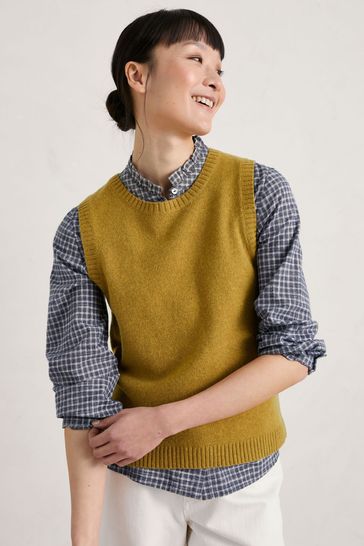 Yellow sweater vest clearance