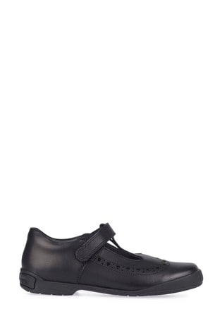 Start-Rite Black Leapfrog Leather Narrow Fit School Shoes