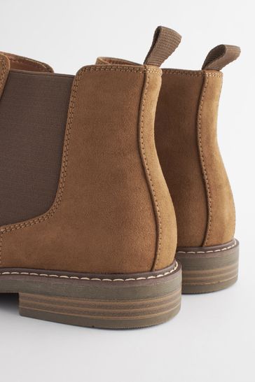 Girls tan sales chelsea boots