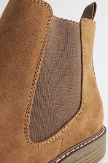 Brown tan top boots