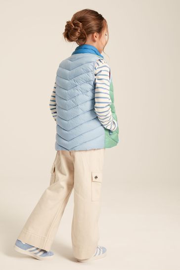 Buy Joules Girls Crofton Pink Hotchpotch Showerproof Quilted Gilet from Next Bahrain