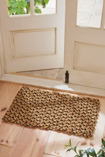 Natural Chunky Braided Doormat