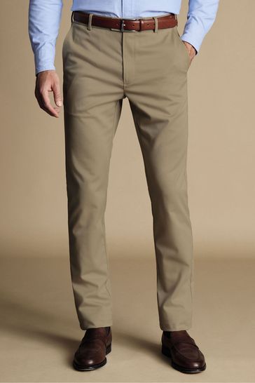 Charles Tyrwhitt Natural Slim Fit Ultimate non-iron Chino Trousers