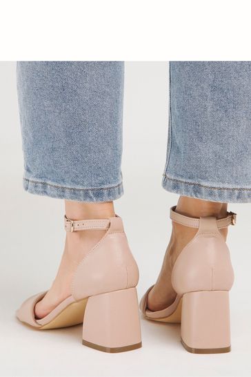 Wide fit barely sales there block heels