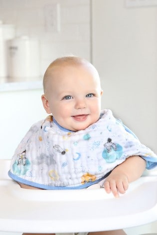 aden + anais™ Baby Essentials Space Explorers Baby Burpy Lätzchen aus Baumwollmusselin