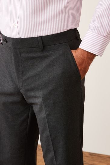 Buy WES Formals Charcoal Grey Tattersall Checked Ultra Slim Fit Trousers  from Westside