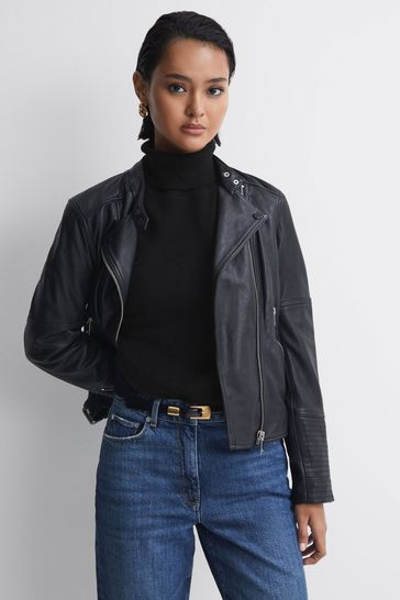 Reiss mabel clearance coat black