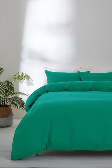 Green Simply Soft Microfibre Duvet Cover and Pillowcase Set